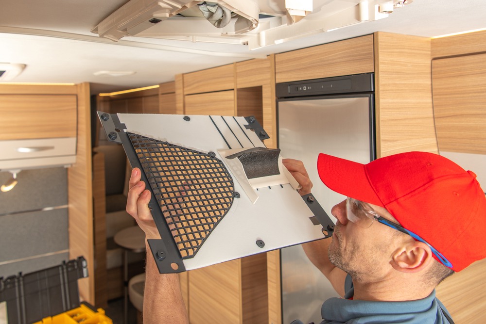 Trailer Repairs Being Done by an RV Technician
