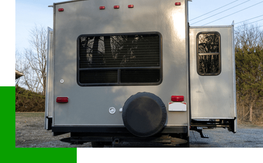 an RV slide out that's been lubricated