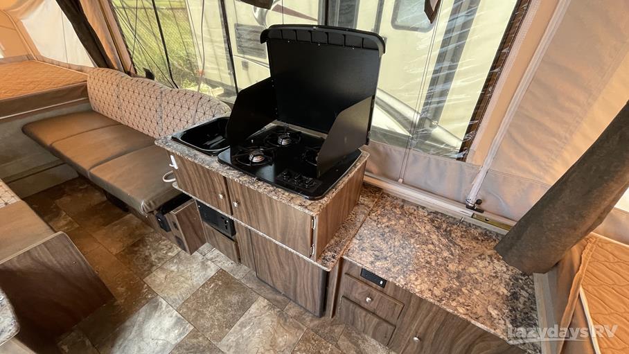 Basic Kitchenette in a Camper Trailer